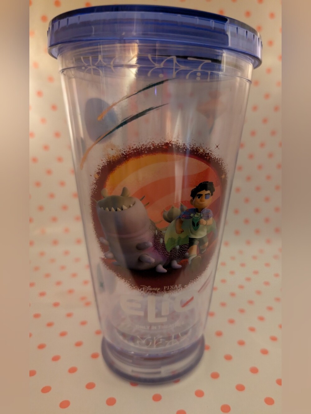 Disney Pixar Elio Hard Plastic Cup w/ Lid, w/o Straw